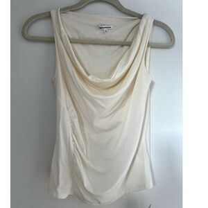 Reformation cream cowl neck tank